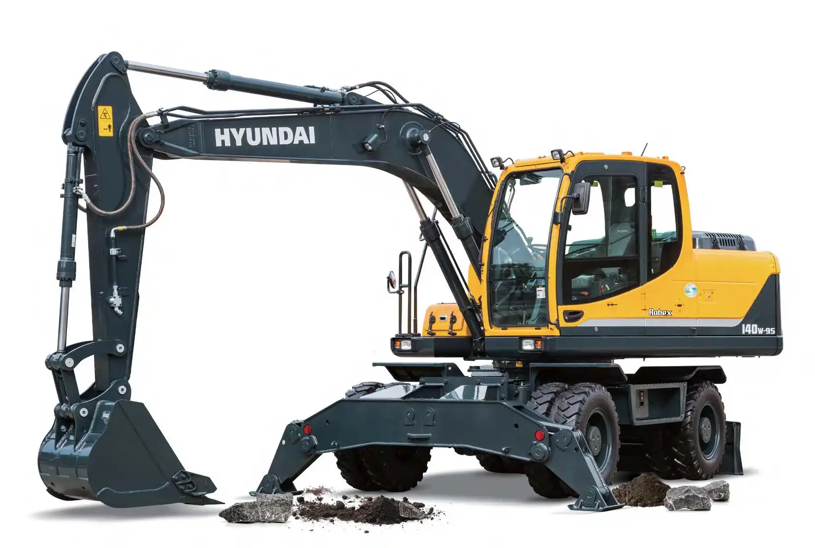 Hyundai Wheeled Excavator ModelHyundai Wheeled Excavators R140W-9S