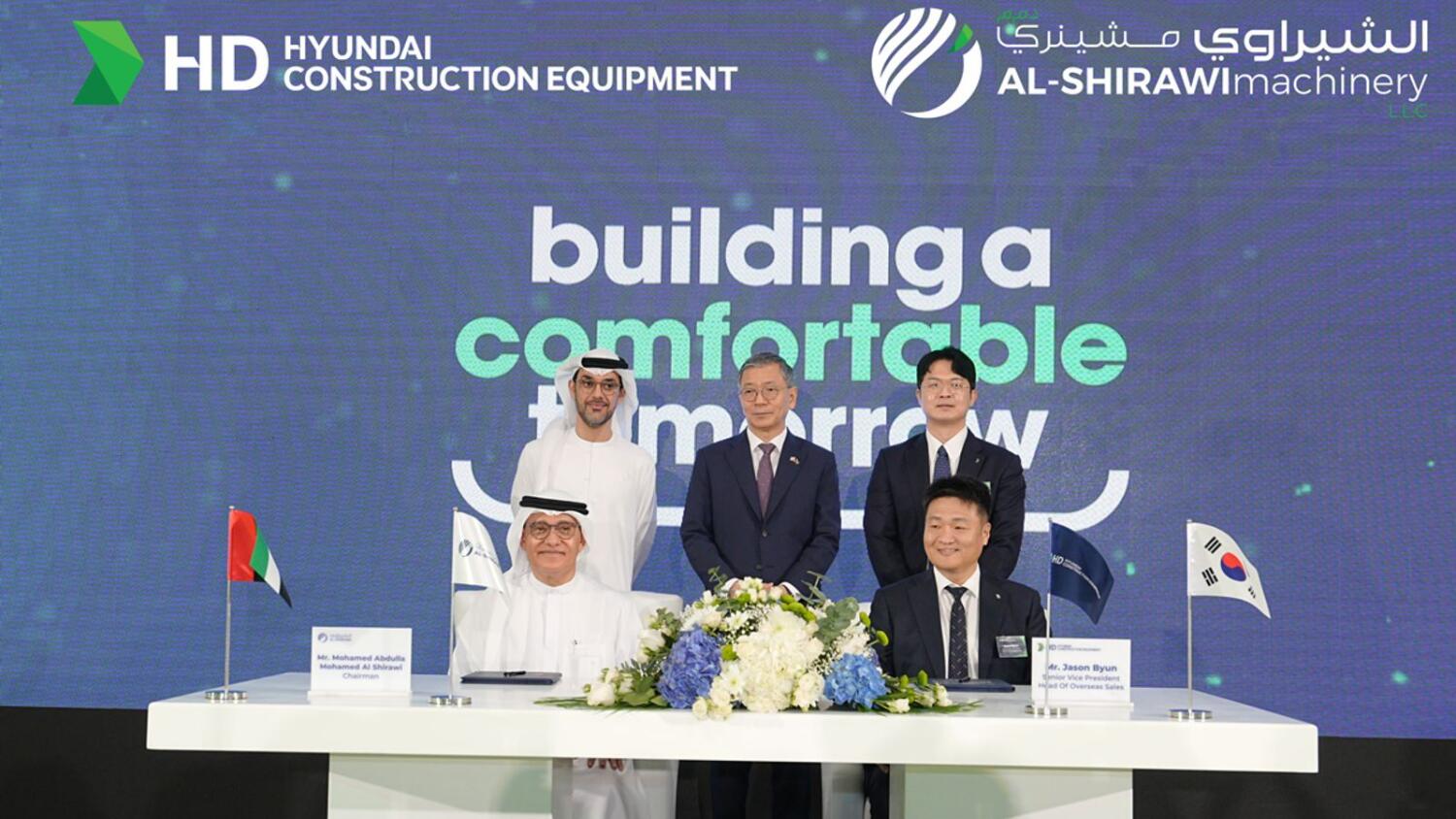 Al Shirawi Machinery and HD Hyundai Construction Equipment forge strategic partnership to revolutionise the UAE construction industry