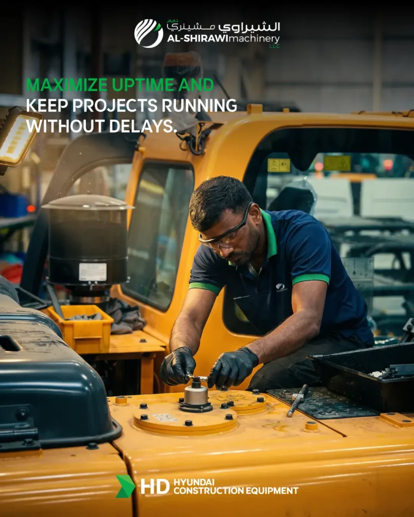 Hyundai heavy equipment servicing and maintenance