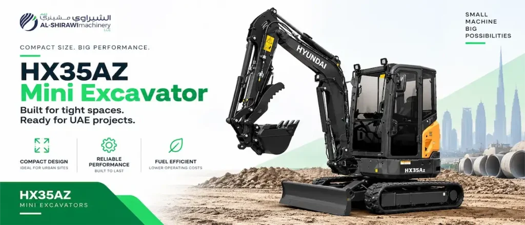 HX35AZ mini excavator in UAE