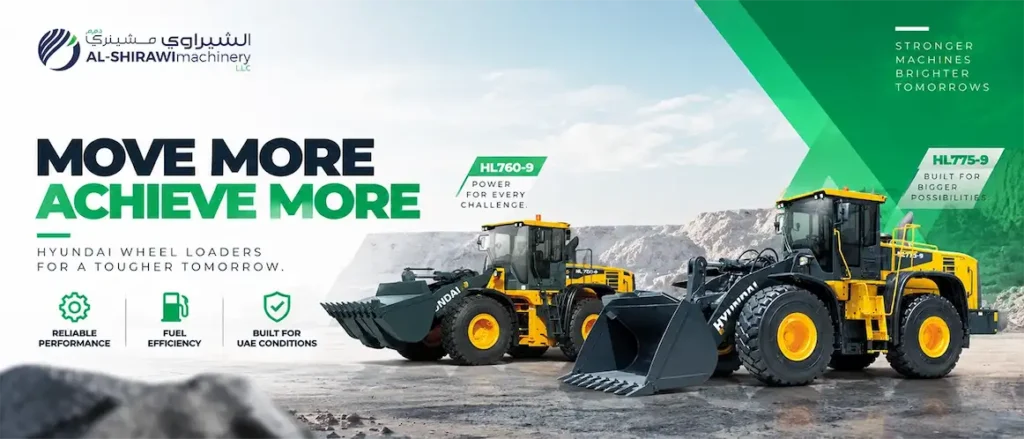 Hyundai wheel loader for material handling UAE