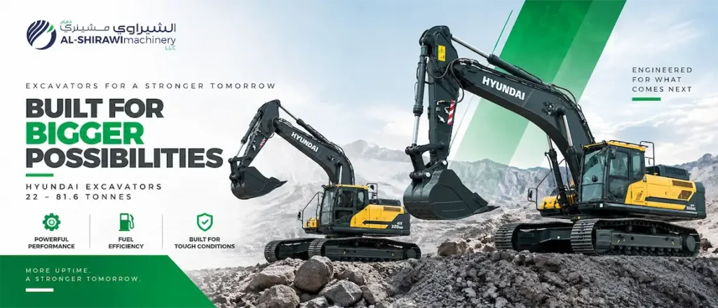 crawler excavator for heavy earthmoving UAE
