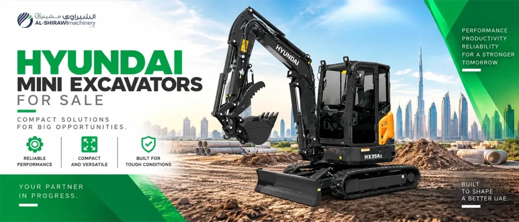 mini excavators for sale in Dubai
