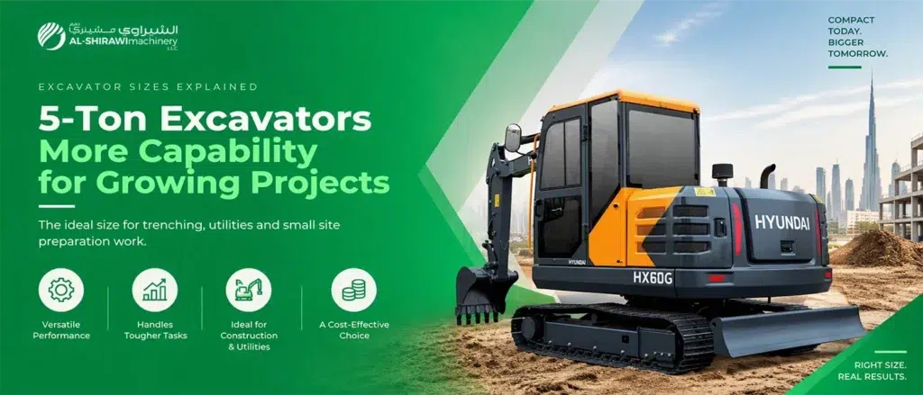 5 ton excavator in dubai