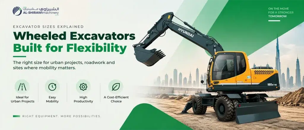 wheeled excavator build for flexibility